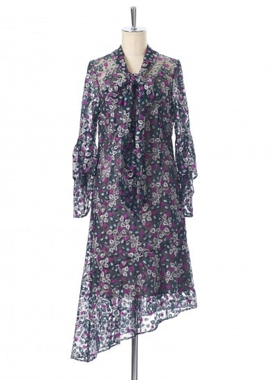 ADELLY Shawl ribbon dress