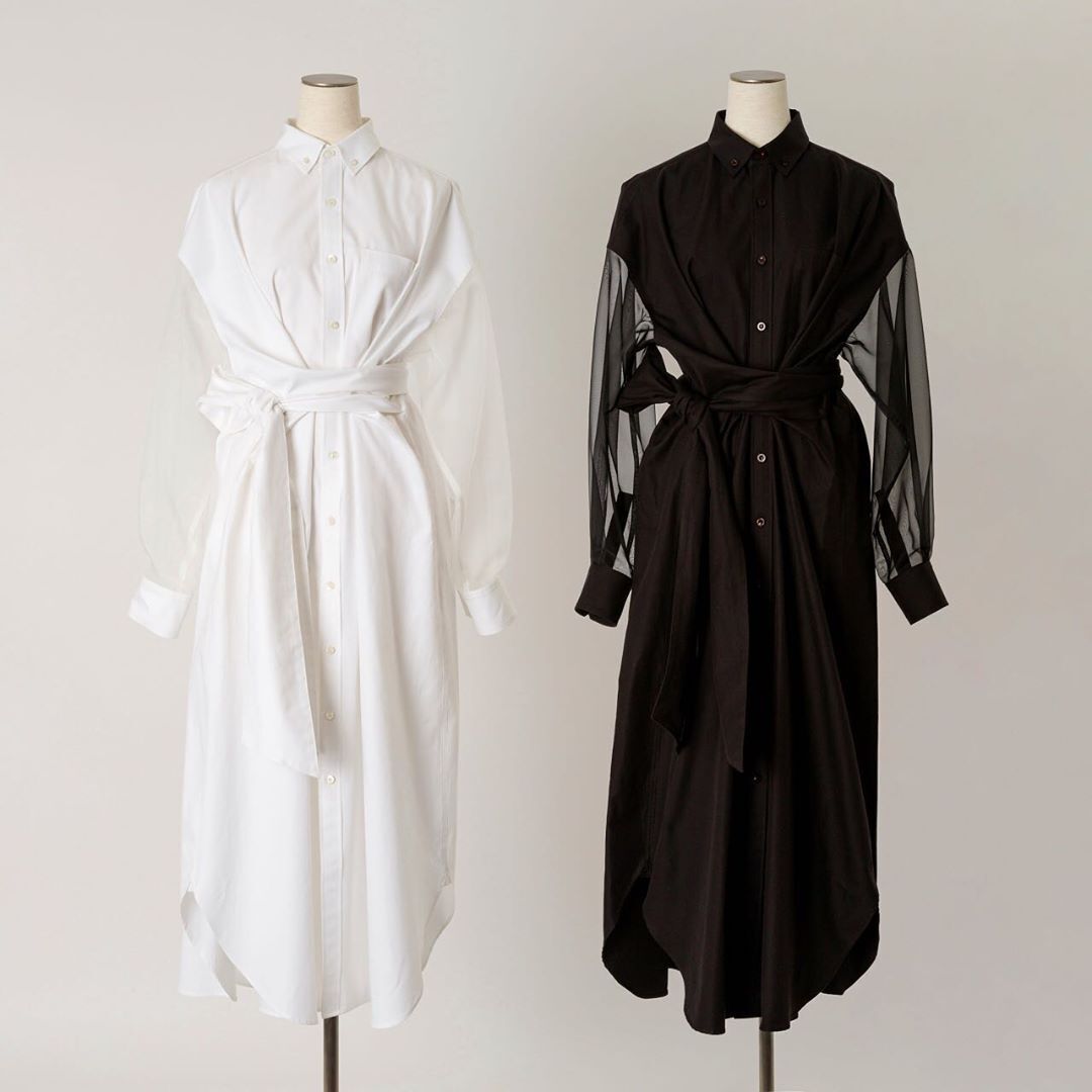 BIOTOP OXFORD SHIRT DRESS