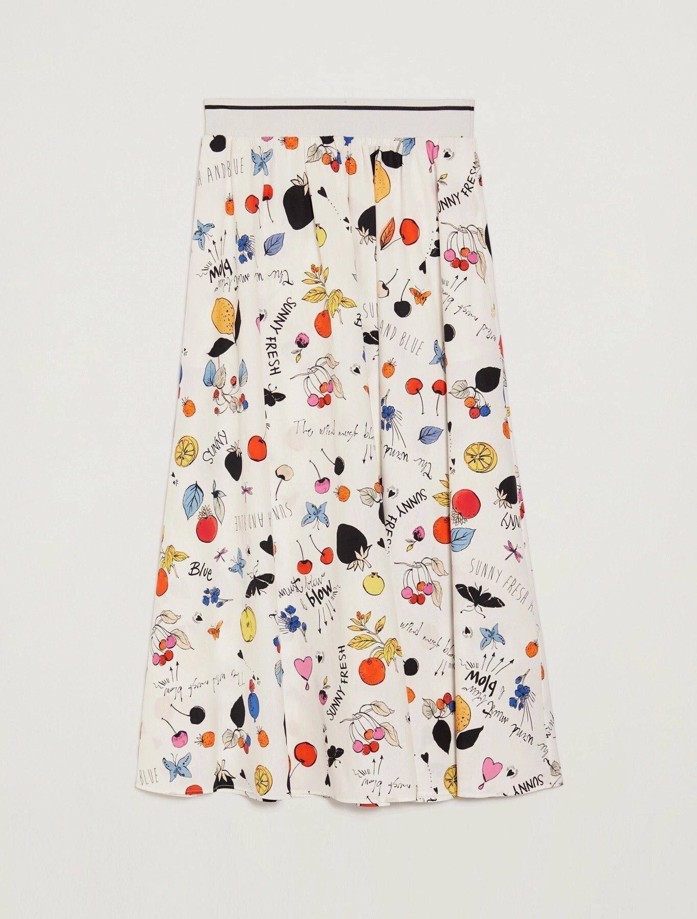 PENNYBLACK Printed cotton skirt