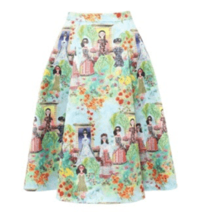 Alice + Olivia ROSALINDA MIDI SKIRT