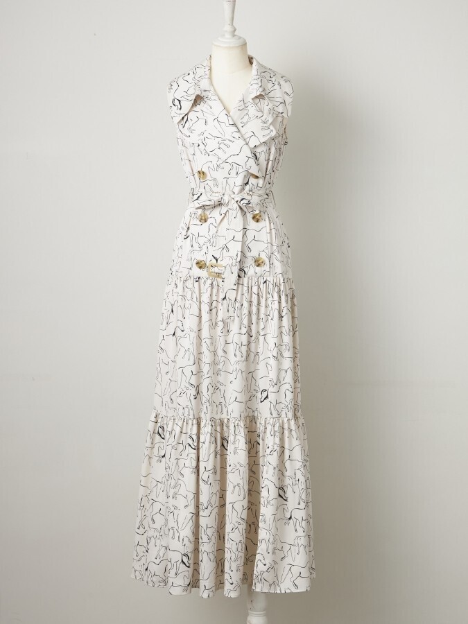 Rosarymoon Horse Trench Dress