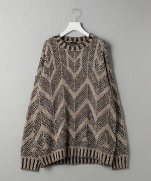 LOEFF モスジャカードニットプルオーバー
