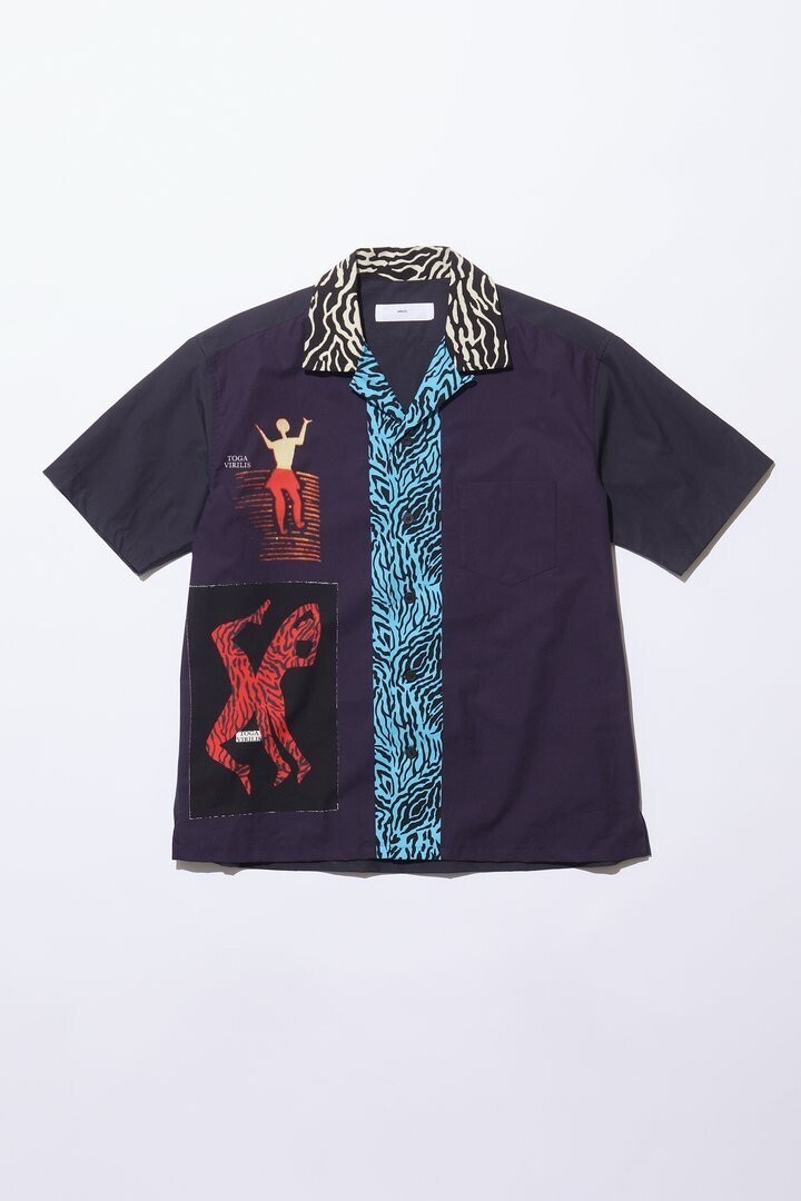 TOGA VIRILIS COTTON PRINT SHIRT
