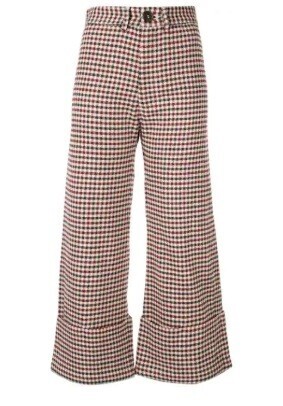 Sea New York チェック クロップドパンツ