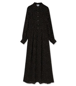GANNI Georgette Polka Dots Maxi