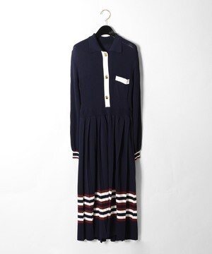 GRACE CONTINENTAL ニットプリーツワンピース