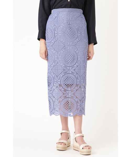 JILLSTUART サークルレースロングタイトスカート