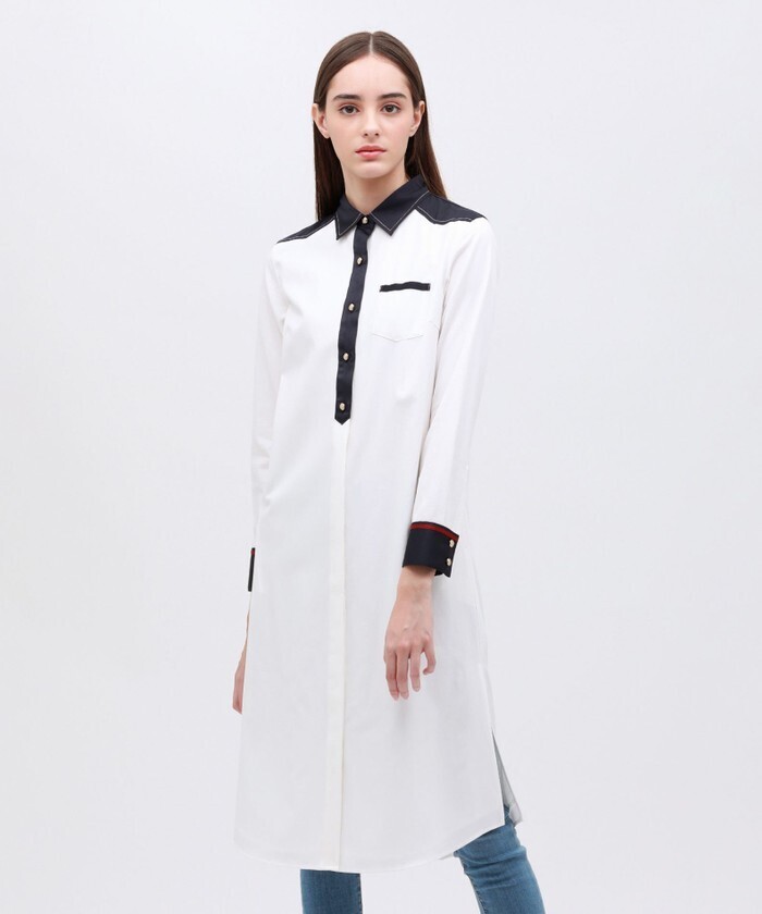 LOVELESS クレリック ロングシャツドレス