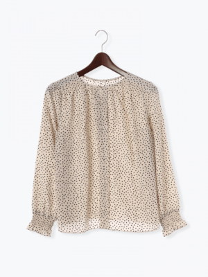 Te chichi 1708937(TC)デシンドットブラウス LS