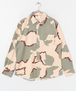 URBAN RESEARCH Sonny Label 迷彩柄起毛ネルシャツ