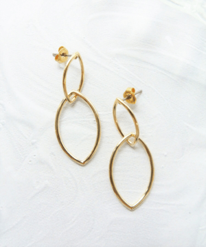 trim 【t-1127P?GD】チェーンモチーフピアス
