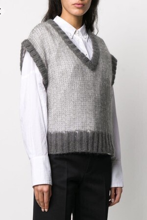 Maison Margiela クロップド ニットベスト