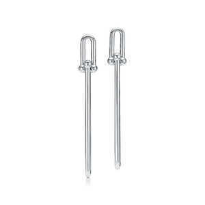 TIFFANY & Co. ティファニー ハードウェア ダブルロング リンク ピアス