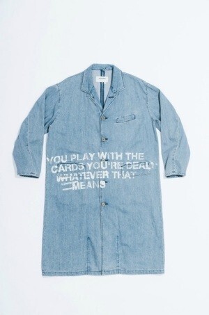 ANACHRONORM STENCIL DENIM ENGINEER COAT