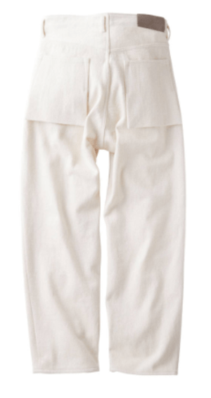 KURO Loose Denim Two Tuck Wide Trousers
