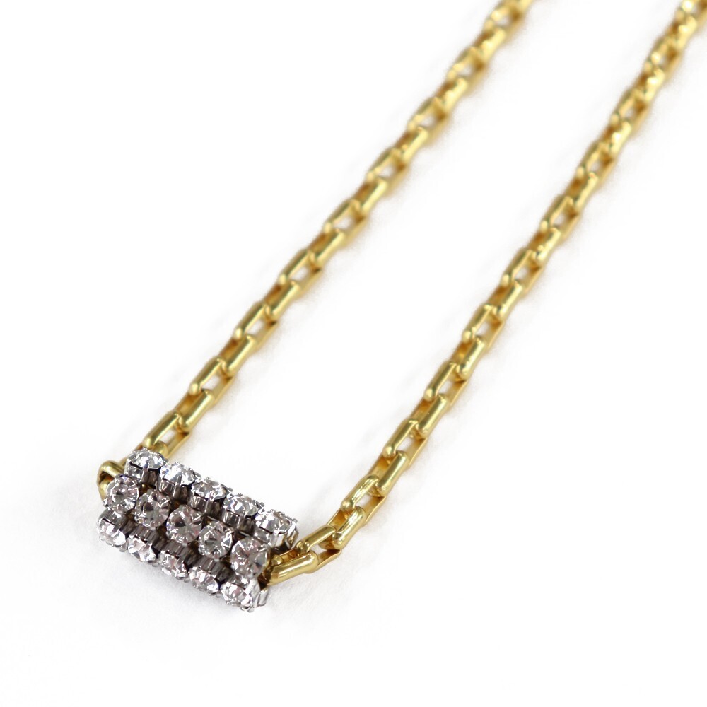 MONDAY EDITION MA crystal rolling pointed necklace