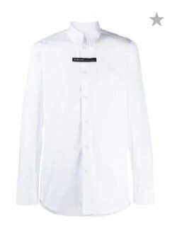 GIVENCHY コントラストパネル シャツ