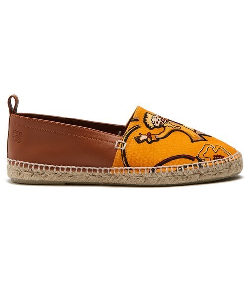 LOEWE LOEWE X Paula’s Ibiza motif-print canvas espadrilles