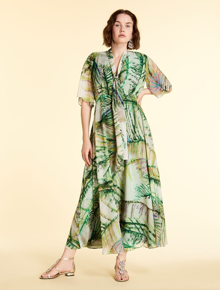 MARINA RINALDI DRESS IN PRINTED CHIFFON