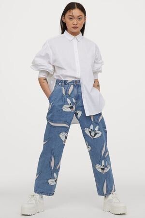 H&M ルーズフィットハイデニム