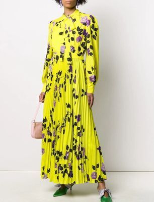 MSGM タイネック プリーツドレス