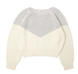 flower silky V knit ?ｼﾙｷｰﾌﾞｲﾆｯﾄ