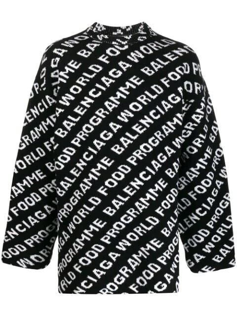 Balenciaga World Food Programme クルーネックニット