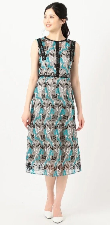 TOCCA Wavy Embroidery ドレス