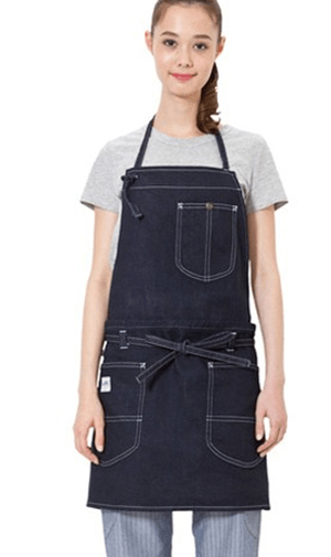 Lee Lee 2WAYエプロン　ストレッチデニム ストレッチヒッコリー