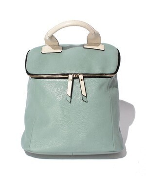 ROSE BUD M02343−2015　LEATHER　2TONE　SQUARE　BACKPACK