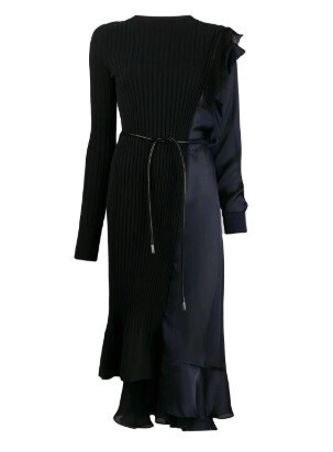sacai パッチワーク パネル ドレス