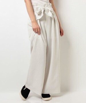 ROSE BUD LPT‐15116　W/RIBBON　WIDE　LEG　PANTS
