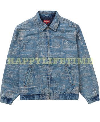 Supreme CHECKS EMBROIDERED DENIM JACKET
