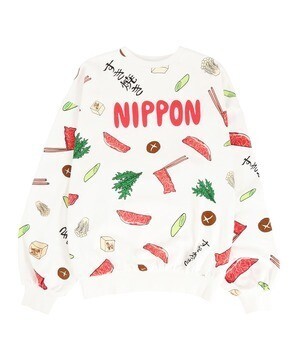 PUNYUS NIPPON総柄スウェット
