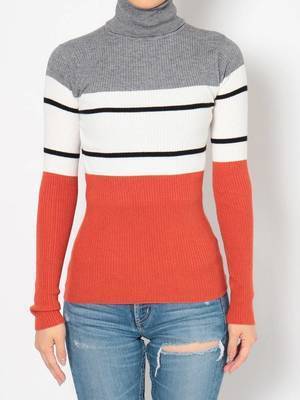 GYDA マルチMIXカラータートルニットTOPS