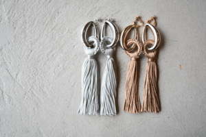 Matilda rose pukkuri fringe tassel/ピアス