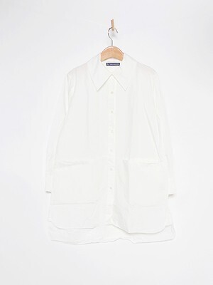 TIGRE BROCANTE スーピマコットンビッグカラーロングシャツ
