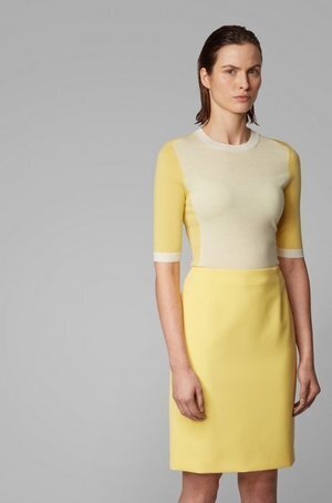 BOSS Slim-fit crew-neck sweater in virgin wool