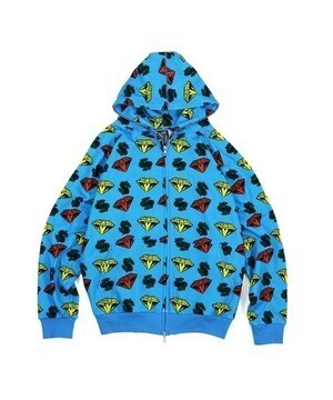 BILLIONAIRE BOYS CLUB DIAMOND & DOLLAR FULL ZIP HOODIE