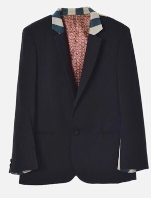 NUMBER (N)INE PATTERN CHANGED SCHOOL JACKET