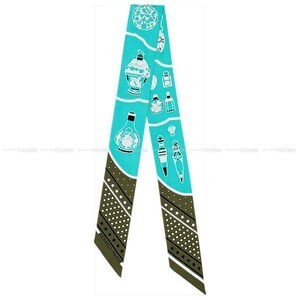 HERMES Twilly Scarf Les Flacons Bandana" "