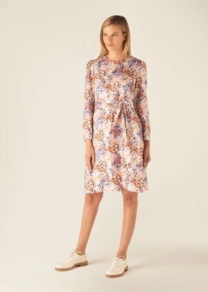 DAKS BAROQUE ALL OVER PRINT DRESS