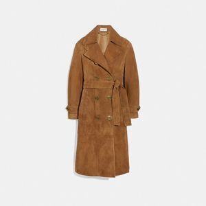 COACH スエードトレンチコート
