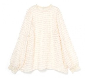 SAAAGE boutique 20 SS ミニフリルボリュームブラウス