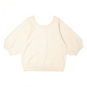 flower milky puff knit