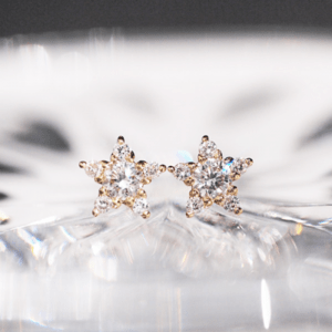 Sweets Jewelry Market 【1289774】 K18YG(イエローゴールド) 天然ダイヤモンド 0.08/0.08ct スター (星) ピアス