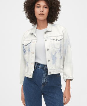 GAP クロップドアイコン デニムジャケット