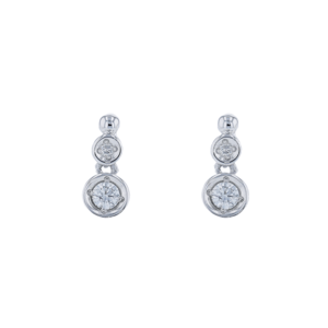 festaria bijou SOPHIA K10ホワイトゴールド ダイヤモンド ピアス