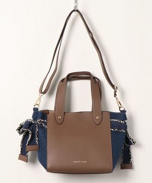 SAC MAJESTIC LEGON ハンドバッグ デニムリボン 2way
