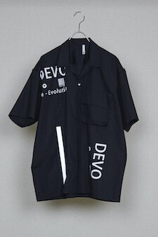 HUMIS CHEMICAL OPEN COLLAR SHORT-SLEEVE SHIRT